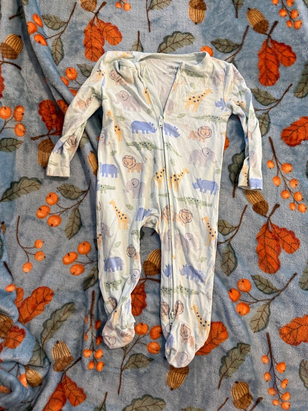 6m, Little Me Animal print sleeper